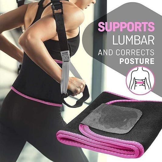 Adjustable Waist Trimmer Belt for Men & Women | Sweat Slimming Belt for Workout & Tummy Fat Burn