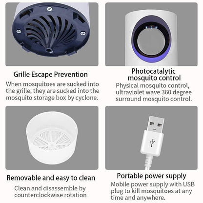 Electronic LED Mosquito Killer Machine Trap Lamp with USB | Eco-Friendly Insect Killer for Home, Office & Outdoor Use