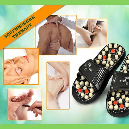 Acupressure & Magnetic Therapy Paduka Slippers for Men and Women | Health Massage Sandals for Full Body Blood Circulation