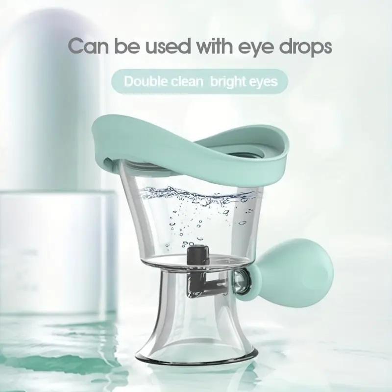 Portable Eye Cups for Eye Wash with Air Valve | Reusable Eye Cleaning Cup for Daily Eye Care & Irritation Relief